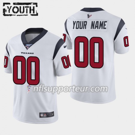 Maillot Enfant Houston Texans Personnalisé Nike Blanc 100th